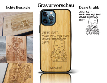 INDIVIDUELL iPhone 12 Pro Max Bambus-Kunststoff